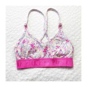 Buy 1 get 1 free Victorias Secret bralette light pink hot pink xs floral confett